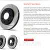 Диск тормозной передний правый StopTech 127.44162 R перфорация + слот для Land Cruiser 200