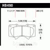 Колодки тормозные передние HAWK HB490F.665 для Land Cruiser PRADO 120 Колодки тормозные передние HAWK HB490F.665 для Land Cruiser PRADO 120