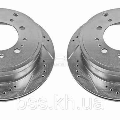 Диск гальмівний задній POWERSTOP JBR1355XPR перфорація + слот для Land cruiser 200 2008+ Диск гальмівний задній POWERSTOP JBR1355XPR перфорація + слот для Land cruiser 200 2008+