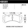 Колодки гальмівні передні EBC Yellowstuff для системи Brembo GTR для Toyota LC 200 / LX 570