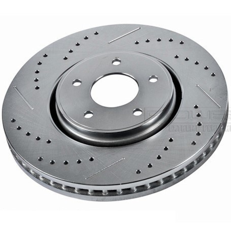 Диск передній гальмівний POWERSTOP JBR1192XPR перфорація + слот для INFINITI FX35