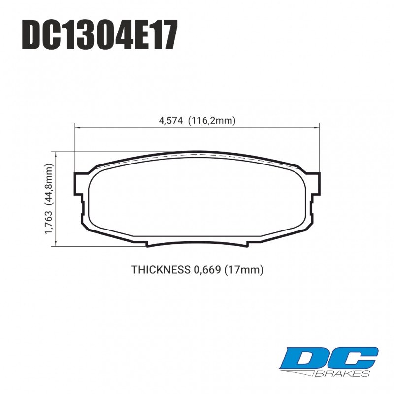 Колодки гальмівні задні DC1304E17 DC Brakes RT.2 LEXUS LX570, LX450D, TOYOTA LC200 Tundra Колодки гальмівні задні DC1304E17 DC Brakes RT.2 LEXUS LX570, LX450D, TOYOTA LC200 Tundra