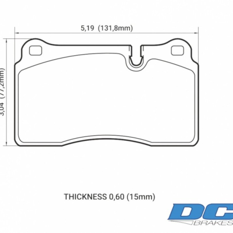 Колодки гальмівні передні DC1129V15 DC brakes STREET STR.S, MMC LANCER EVO V-X; SUBARU WRX STI