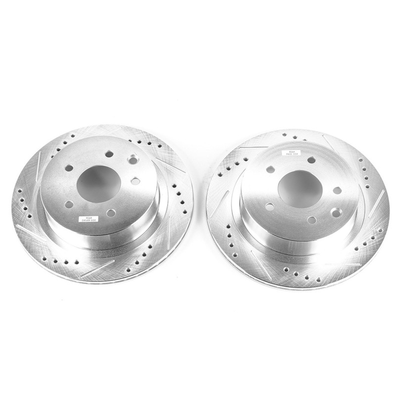 Диск гальмівний задній POWERSTOP Extreme Performance Drilled and Slotted для Nissan X-TRAIL 2008 Диск гальмівний задній POWERSTOP Extreme Performance Drilled and Slotted для Nissan X-TRAIL 2008