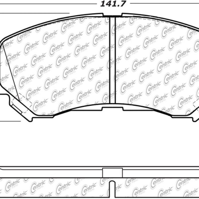 Колодки гальмівні передні кераміка Posi-Quiet 105.13380 для Nissan X-trail 2008