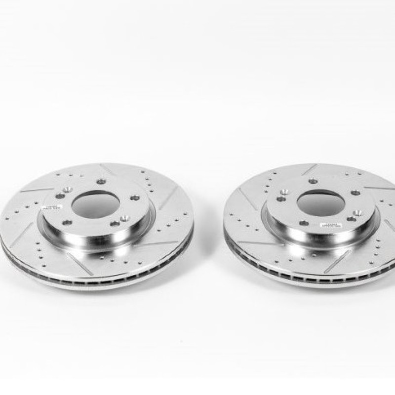 Диск гальмівний передній POWERSTOP Extreme Performance Drilled and Slotted для HYUNDAI ELANTRA 2016 Диск гальмівний передній POWERSTOP Extreme Performance Drilled and Slotted для HYUNDAI ELANTRA 2016