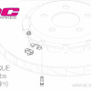 Кріплення гальмівних роторів DC Brakes DCH0612, H кріплення, (комплект 12 шт)