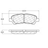 Колодки тормозные задние EBC ULTIMAX DP1838 для Toyota HIGHLANDER D1325