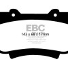 Колодки гальмівні передні EBC Ultimax DPX2054 для Toyota HiLUX D1567
