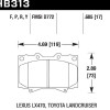 Колодки гальмівні передні POWERSTOP z36-772 для TLC 100 / LX470