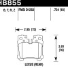 Колодки гальмівні задні POWERSTOP 16-1283 для Lexus LS