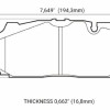 Колодки тормозные передние карбоно-керамика POWERSTOP 23-1894 A4 B9 RS4; A5 F53; Q5 FYB; Q7 4MB; Akebono Колодки тормозные передние карбоно-керамика POWERSTOP 23-1894 A4 B9 RS4; A5 F53; Q5 FYB; Q7 4MB; Akebono