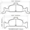 Колодки гальмівні передні карбонокераміка POWERSTOP 23-1897 перед A4 B9; A5 F53; Q5 FYB; суппорт ATE