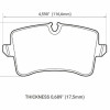 Колодки гальмівні передні Powertstop Z23-1547 задн. AUDI RS5; RS7; S7; S6; PORSCHE MACAN