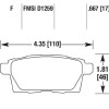 Колодки гальмівні задні Z16-1259 Mazda CX-7, CX-9
