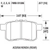 Колодки гальмівні задні Powerstop Z16-1336 Acura/Honda 14 mm