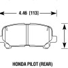 Колодки гальмівні задні Powerstop 16-1724 для Honda Pilot , Acura MDX