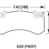 Колодки гальмівні Powerstop Z23-Z-23 ; перед AUDI A6, S6, A7 4G; A8 S8 4H; PR 1LU, 1LX, 1LN