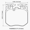 Колодки гальмівні Powerstop Z-23 Carbon Ceramic перед BMW X5 G05; 3 G20, 5 G30, M Performance