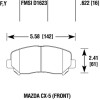 Колодки гальмівні Powerstop Z-16 перед Mazda CX-5; CX-8 Колодки гальмівні Powerstop Z-16 перед Mazda CX-5; CX-8