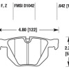 Колодки гальмівні Powerstop Z-16; задні BMW 5 E60, 6 E63, X5 E70, F15; X6 E71, F16; Колодки гальмівні Powerstop Z-16; задні BMW 5 E60, 6 E63, X5 E70, F15; X6 E71, F16;
