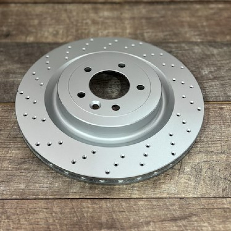 Диск гальмівний передній R1 CONCEPTS CARBON GEOMET перфорація для LR RR LR016176 380/34