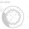 Ротор гальмівного диска 380*28mm, Taiwan, D кріплення, прав. (Brembo, JBT) Ротор гальмівного диска 380*28mm, Taiwan, D кріплення, прав. (Brembo, JBT)