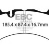 Колодки гальмівні передні EBC Yellowstuff для системи Brembo GTR для Toyota LC 200 / LX 570