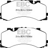 Колодки гальмівні EBC Yellowstuff перед A6 4A; A7 4K; A8; Q7 4MB; Q8 Akebono 400mm