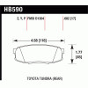 Колодки гальмівні задні HAWK HB590Y.682 для Land Cruiser 200 / 570 / Sequoia / Tundra