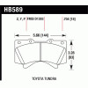 Колодки гальмівні передні HAWK HB589Y.704 для Land Cruiser 200 / 570 / Sequoia / Tundra