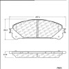 Колодки тормозные передние керамика Posi-Quiet 105.13240 для Toyota HIGHLANDER