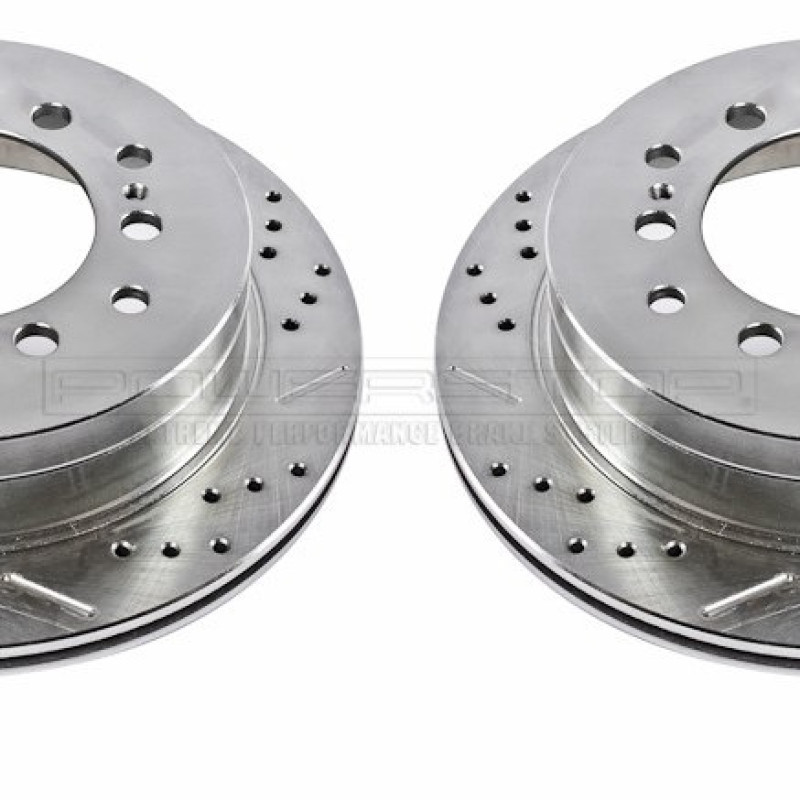 Диск гальмівний задній POWERSTOP JBR971XPR перфорація + слот для Lexus GX470/Prado 120