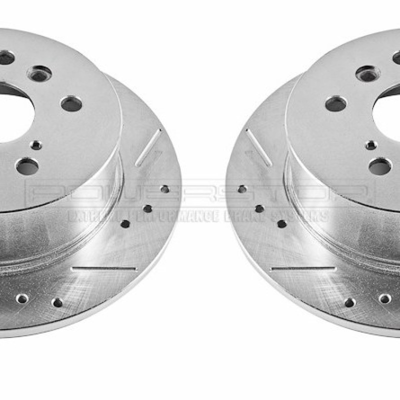 Диск гальмівний задній POWERSTOP JBR1145XPR перфорація + слот для CAMRY 40