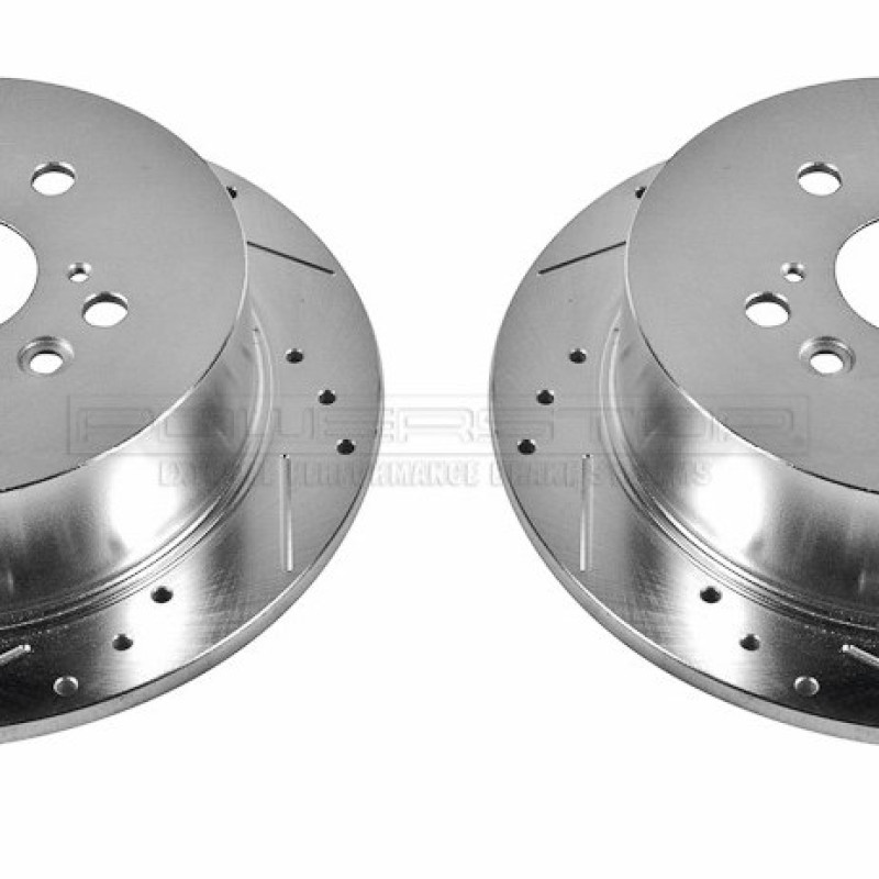 Диск гальмівний задній POWERSTOP JBR1153XPR перфорація + слот для Lexus RX-350 2003-2008