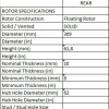 Диск гальмівний задній POWERSTOP JBR1389XPR перфорація + слот для Lexus RX-350 2008-2015